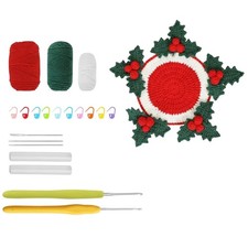 Diy Weihnachtsuntersetzer H&auml;kelset mit Anleitung und Audiovisual Guide-Tutorial