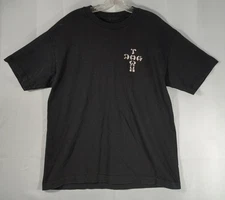 Dogtown Skateboards Large T-shirt Graphic Print Front Back Black Tee FAST Ship