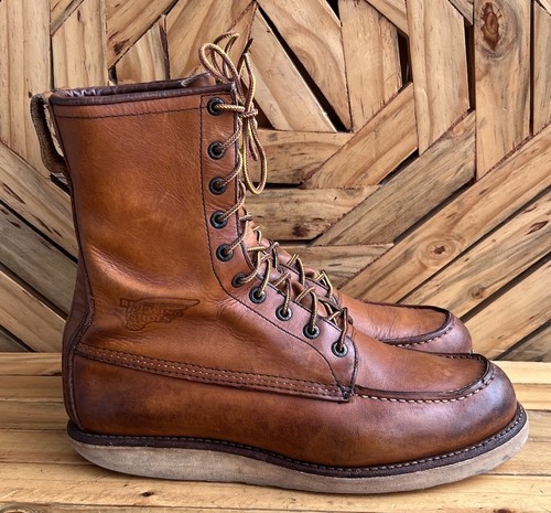 Stivali da lavoro RED WING #10877 classici mocassini marroni Heritage in pelle US 9,5 D - Foto 4 di 15