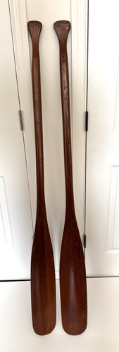 (2) VERY NICE PADDLES 60" LONG - NICE PATINA