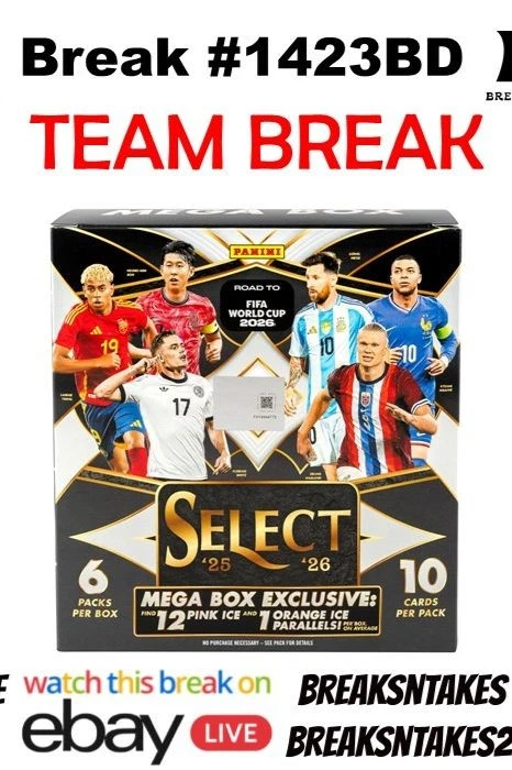 Break #1423BD: 2025-26 Panini Select FIFA Road to World Cup Mega CASE PYT