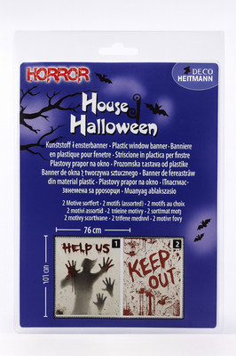 Halloween fenster deko Banner Gruselig Halloween Dekoration 2 Stück Halloween