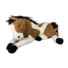 Dan Dee Horse Plush Large Brown White Pinto Laying Realistic Stuffed Animal
