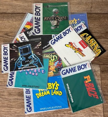 Auswahl - Game Boy Anleitungen / 4,99  - 29,99  / Jump'n Run, Puzzle, Sport