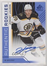 2018 Upper Deck SP Game Used Authentic Rookies Blue Jeremy Lauzon #178 Auto hn6