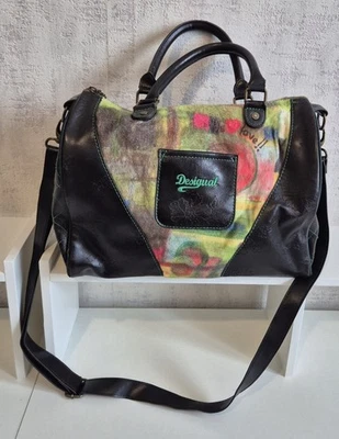 desigual sac bowling multicolore love cuir textile y2k vintage - Photo 1/4