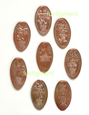 Disney Park 8 Pressed Penny Coin Set Happy 250th America July 4th Flag WDW 2026