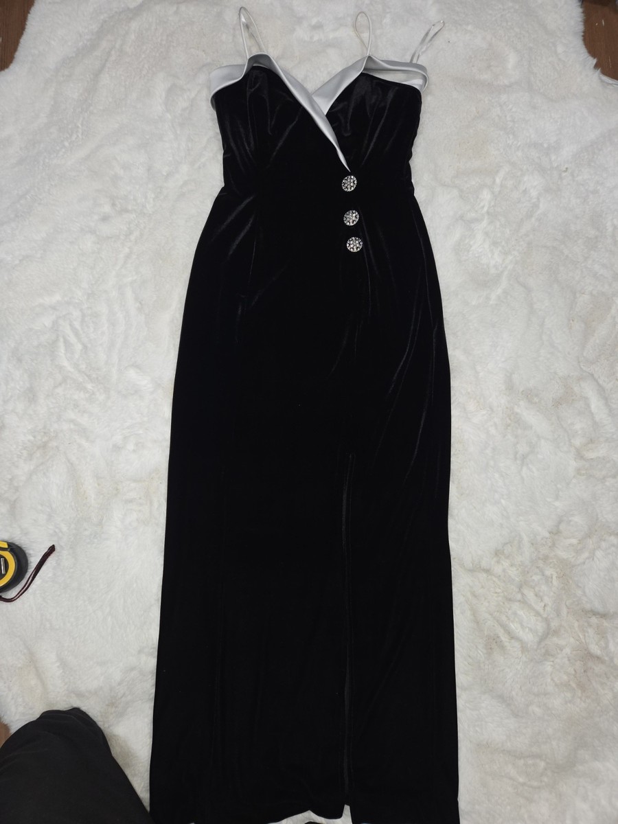 betsy and adam black dresses Betsy & Adam Women's One-Shoulder Scuba Crepe Gown - Black