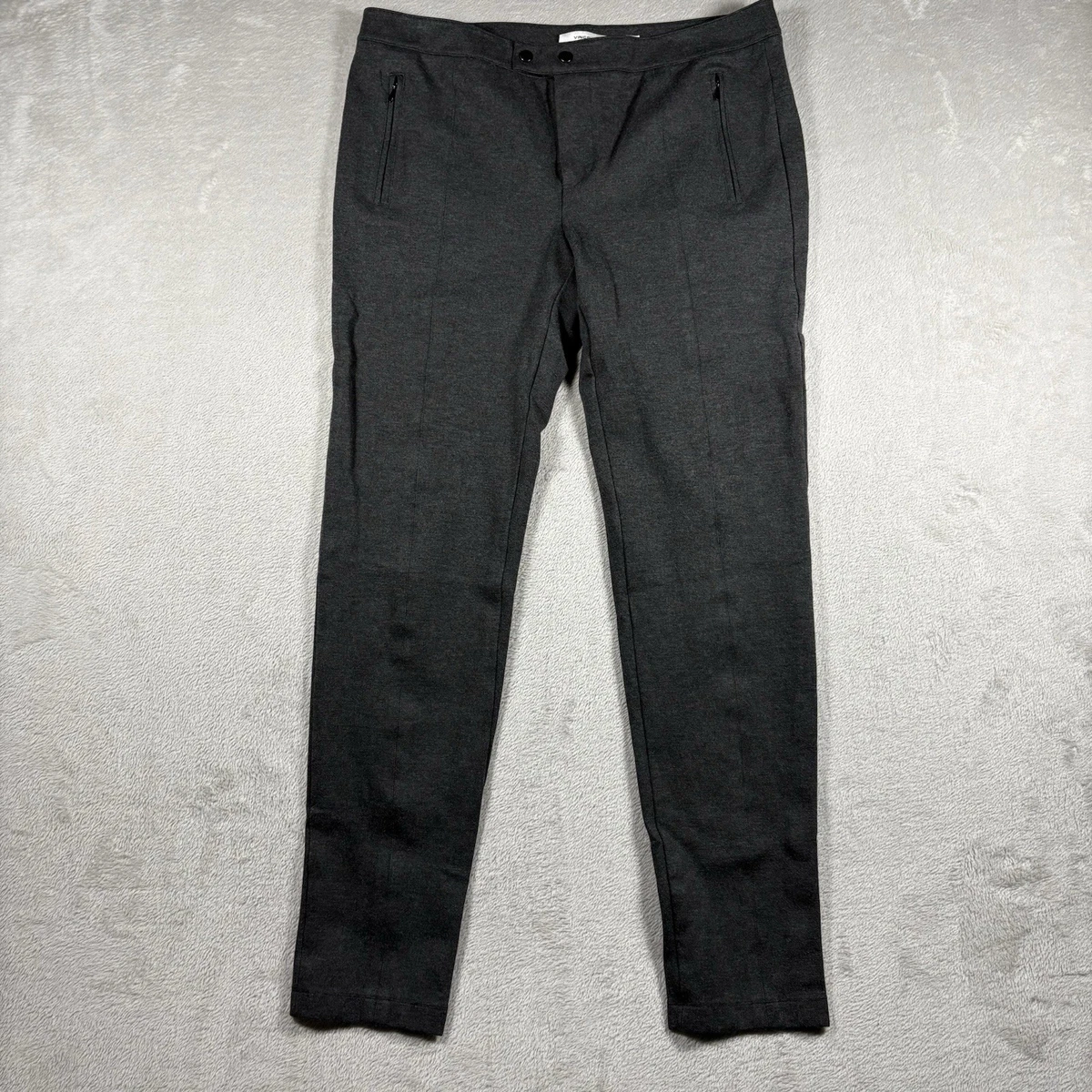 Pantalon Stretch Femme Vince Camuto – Noir, Taille L, Coupe Skinny Crop, Neuf