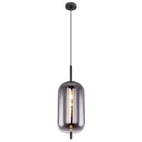 Luxus HÄNgelampe Rauchglas Pendelleuchte Deckenlampe Metall Schwarz 69949283