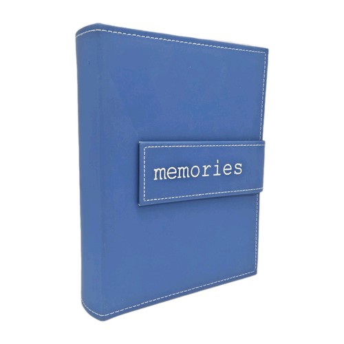 200 Pocket Photo Album - Blue Color Memories Theme - 4x6 Photos