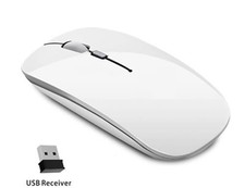 Slim Rechargeable Wireless 2.4G Portable Optical Silent Ultra Thin Computer