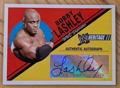 2006 Topps Heritage II WWE - Autographs Bobby Lashley (AU, RC)
