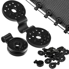 40 Pcs Shade Cloth Clips Black Round Plastic Sunscreen Net Clips Heavy Duty T...