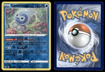 Castform Rainy Form 033 HEAVILY PLAYED Chilling Reign 198 Pokemon Reverse Holo