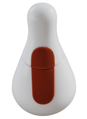 KAHLA Touch! - Sugar Bowl - Porcelain & Orange Velvet - Made in Germany