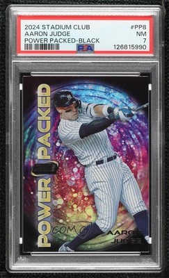 2024 Topps Stadium Club Power Packed Black 66/99 Aaron Judge #PP-8 04cw
