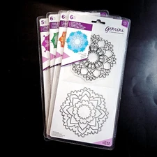AURA HARMONY ZEN COSMIC 4 Gemini Clear Stamp & Dies Sets Crafter's Companion tho