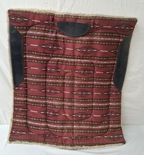 Almohadilla para silla de montar de caballo forrada de vellón con patrón rojo occidental