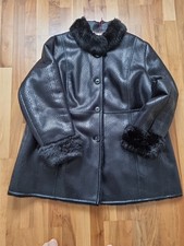 Jacke in Lederoptik / Webpelz  von Alfredo Pauli Gr. 50