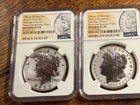 2023-S Reverse Proof $1 Morgan and Peace Dollar Set, NGC PR70 FDOI. W/ BOX & COA