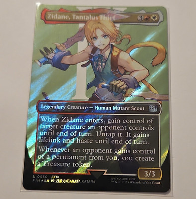 Wizards MTG Zidane, Tantalus Thief U 0550 EN Uncommon Surge Foil Borderless