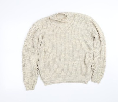 Pre Won Damen Pullover Pulli beige Größe 12
