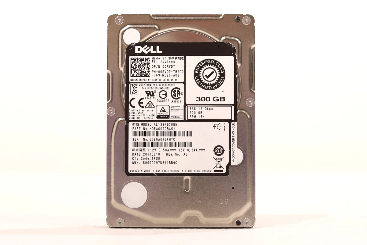 DELL 300GB 10K RPM SAS HDD 2.5インチ Dell 300GB SAS 2.5 Inch Internal Hard Disk Drives for sale | eBay