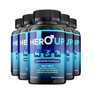 5-Pack Hero Up Capsules   HeroUp for Men Capsules Advanced Formula -300 Capsules
