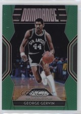 2018-19 Panini Prizm Dominance Green Prizm George Gervin #20 HOF ru7