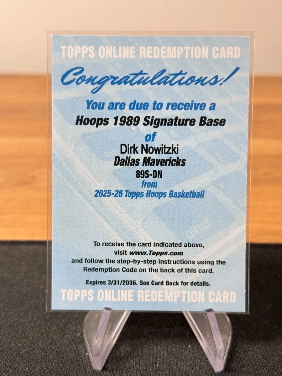 Dirk Nowitzki Basketball Autographed Sports Trading Cards for sale