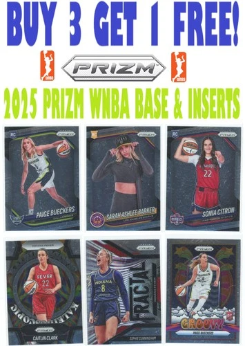 2025 Panini Prizm WNBA BASE & INSERTS (BUY 3 GET 1) You Pick/Complete Your Set