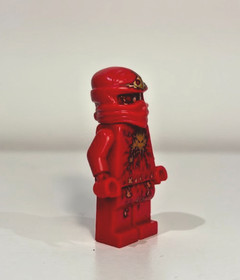 LEGO Ninjago NRG Kai Minifigure Fire Ninja Gold Rare Lightning Figure