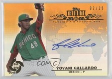 2013 Topps Tribute WBC Auto Orange 2/25 Yovani Gallardo #WTA-YG Auto 0b5