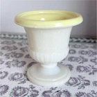VINTAGE 1936 MACBETH EVANS URANIUM GLASS MATCH OR TOOTHPICK HOLDER