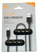 MVMT Clip Cable Organizer 4 slots Pack of 2