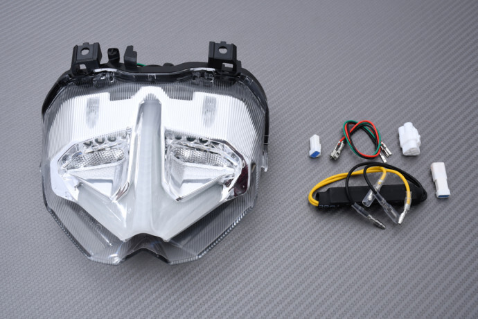 Feu arrière LED finition claire haut de gamme pour moto Yamaha MT-09 SP 2021-2023