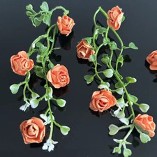 8PC Dollhouse Miniatures 1:12 1/6 Scale Accessorie Rose Flower Vine Garden Plant