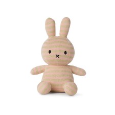 Nijntje & Miffy Kuscheltier Bon Ton Toys stripe pink gold Biobaumwolle 23 cm