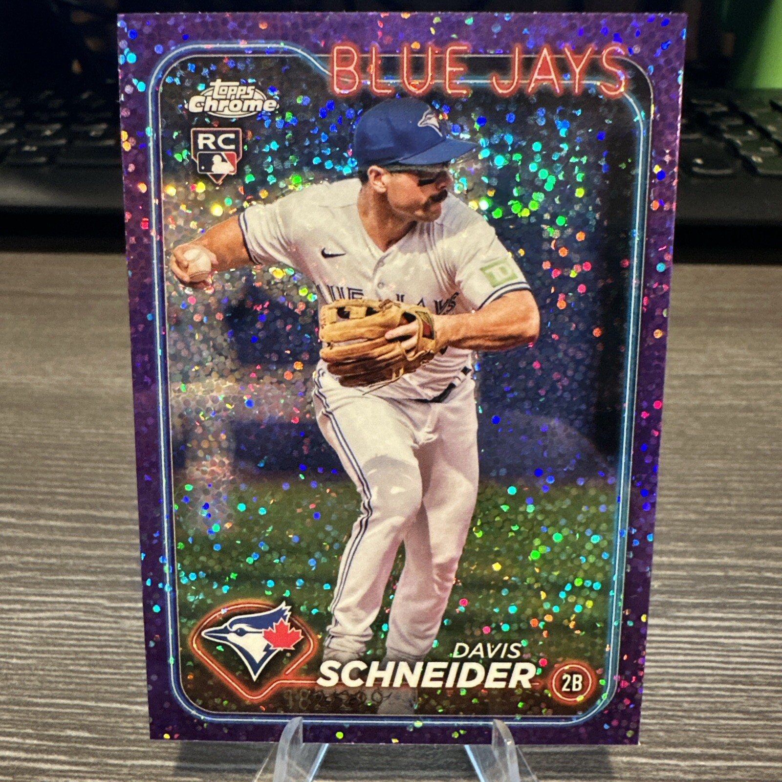 Davis Schneider Rookie Purple Speckle Refractor /299 2024 Topps Chrome #290 🔥