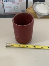 mauve slanted top Bathroom Tumbler Cup or Toothbrush Holder Makeup Holder ox105