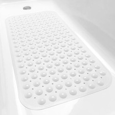 Anti-Mold Rubber Bath Mat Non Slip Bathtub Strong Suction Extra Large Shower Mat