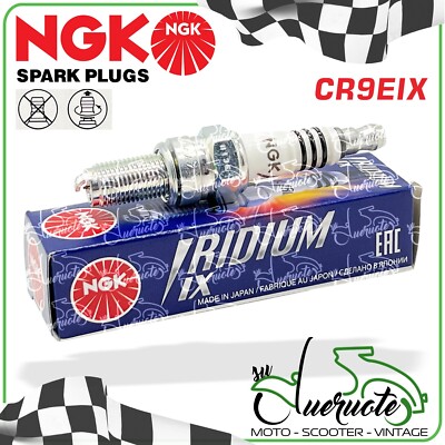 NGK Iridium Zündkerze CR9EIX Racing für Motorrad & Roller, Schrittzündung
