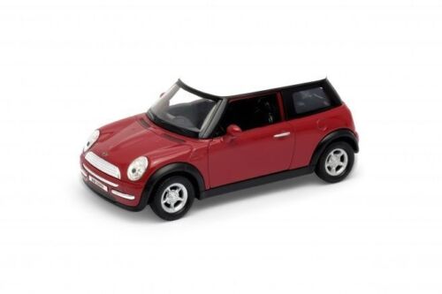 MINI COOPER 1:38 SCALE WELLY DIECAST PULLBACK yellow/black/orange/red/silver/blu - Picture 1 of 1