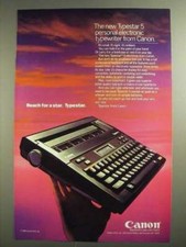 1984 Canon Typestar 5 Electronic Typewriter Ad thumbnail