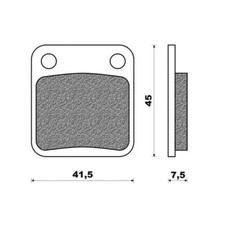 Paire De Plaquettes De Frein Avant Yamaha ATV YFM 350 BRUIN 2x4 / 4x4 04