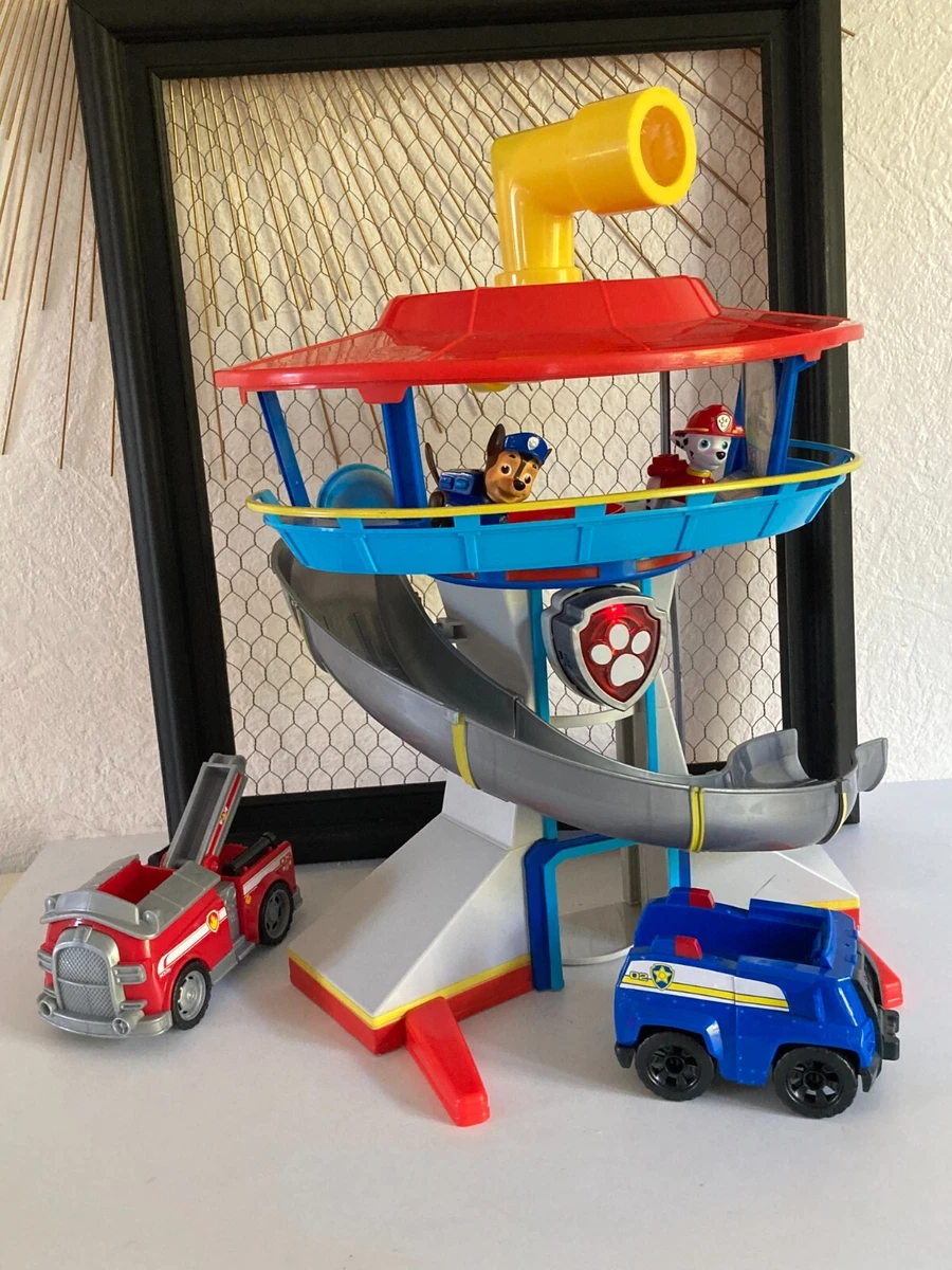 ♦ Paw Patrol Control Tower Headquarters La Pat Patrol Two Figures