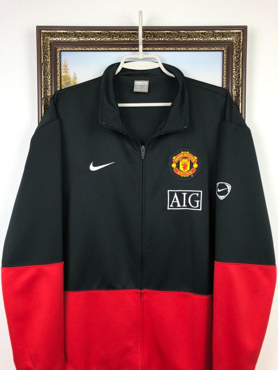 Vintage Nike Manchester United Football Jacket Soccer Track