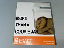 Original Kitchen Safe Time Locking Container White Lid Clear Base 3.5 qt 7.5" ht