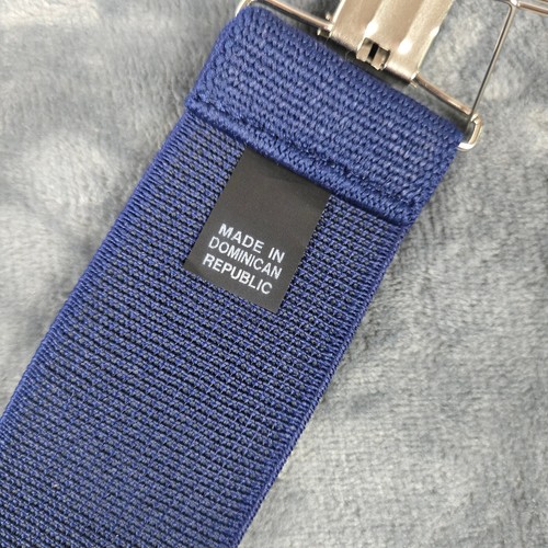 Y Shape Blue Suspenders Adjustable Trouser Straps Belt Elastic Braces Adult - Picture 7 of 8